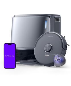 NARWAL Freo Z10 Ultra Robot Vacuum and Mop Combo, Dual RGB Cameras and Chips, AI Avoidance, 8N Corner to Edge Deep Cleaning, Dry-Wet Separation, 18000