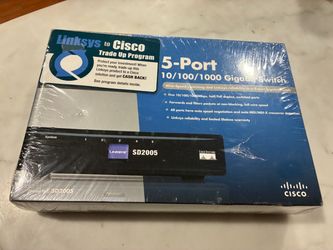 Linksys SD2005 - 5-Port 10/100/1000 Gigabit Switch (wired) Brand New Sealed