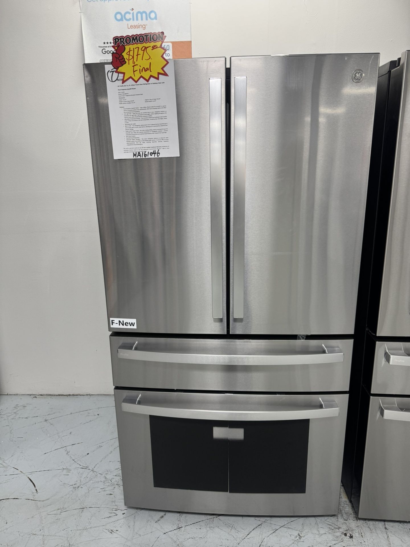 GE Profile 28.7 cu. ft. 4-Door French Door Refrigerator in Stainless Steel with Dual-Dispense Autofill Pitcher