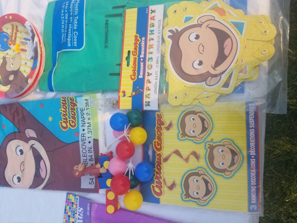Curious George Party Stuff