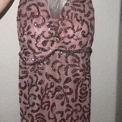 Rose Gold Long Dress 