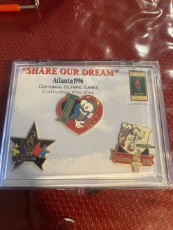 1996 Olympics Collectors 3 Pcs Pin Set