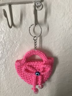 Knitted keychain