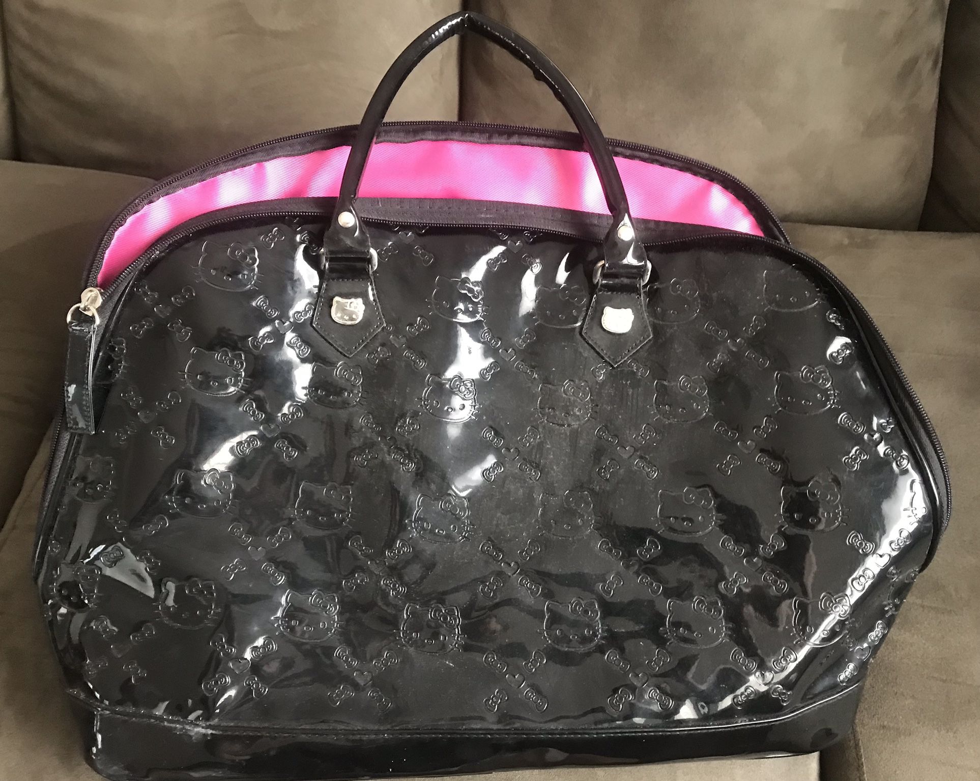 Sanrio Hello Kitty Embossed Handbag Black Or Gray by Loungefly/Sanrio