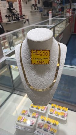 14k herringbone necklace