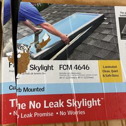 Skylights for flat roof or shingle roof