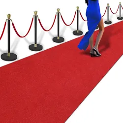 4ft x 10ft Extra Thick Red Carpet Runner for Party & Hollywood, Festival Celebration, Wedding, Graduation Ceremony, Award Ceremony, VIP Reception, Hea