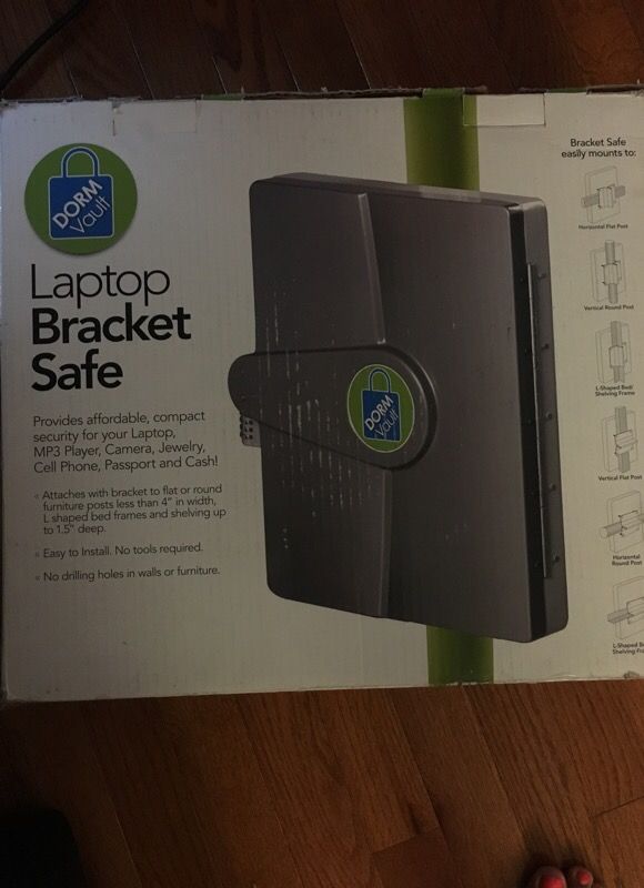 Laptop bracket safe - great for kids