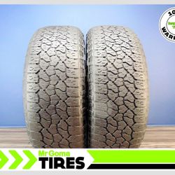 2 GOODYEAR WRANGLER TRAILRUNNER AT  275/60R20 USED TIRES 6.1/32 TREAD * INSTALLATION  INCLUDED *