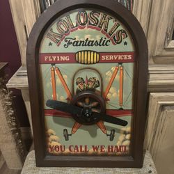 Vintage 1960’s Wood 3D Art Painted Sign