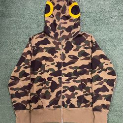 Bape 1st camo daiwa fish full zip hoodie