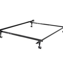 Full Size Metal Bed Frame With Wheels