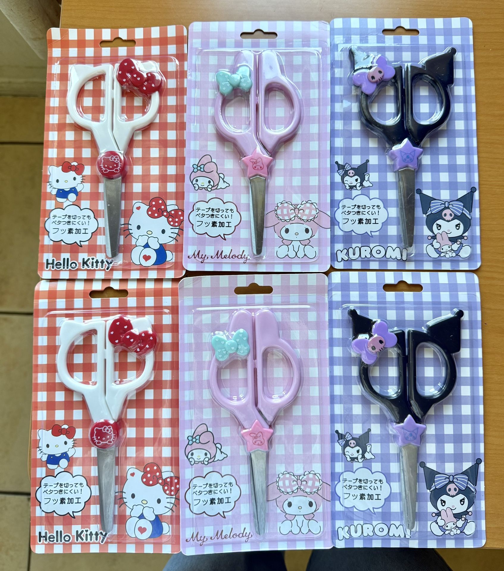 Sanrio scissors (Hello Kitty, My Melody, Kuromi)