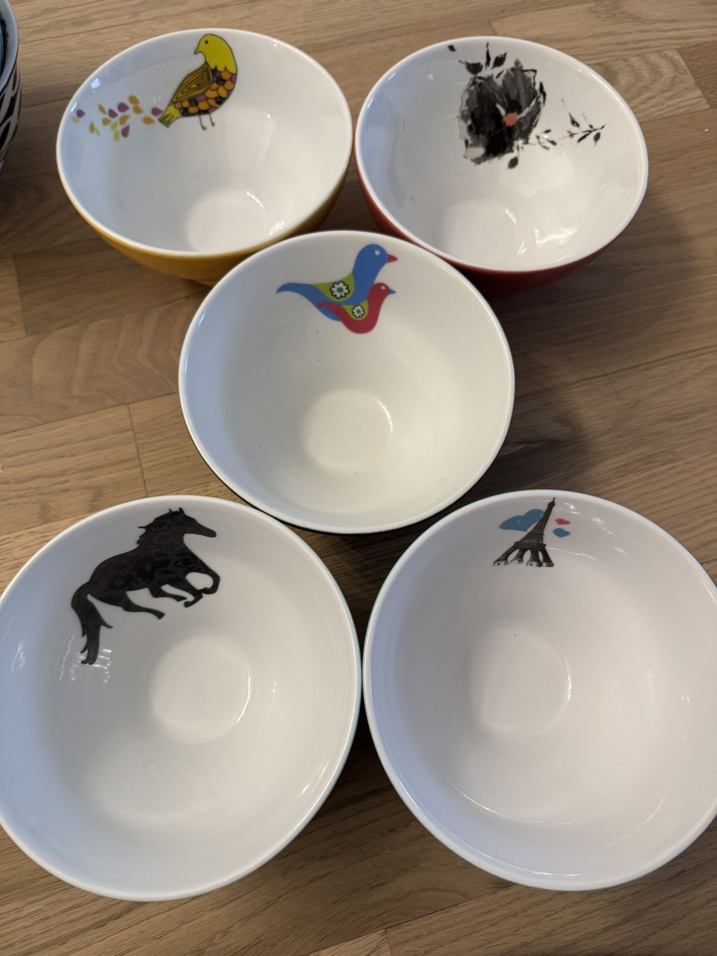 Set Of 9 Super Cute Ceramic bowls