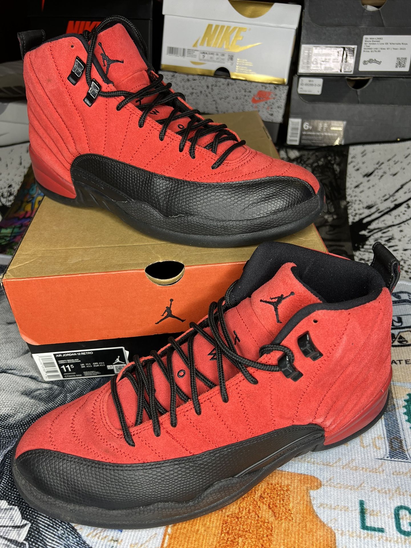 Jordan 12 Reverse Flu Game