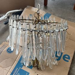 Vintage Glass Chandelier