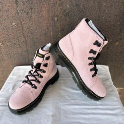 Brand New Beautiful Pink Suede Doc Martens.  Size 8.  Pd $130.  