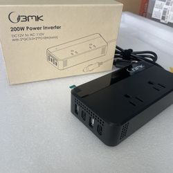 Inverter - 200 Watt 110 Volt Inverter With Usb And Usb C Port