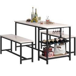 Dining Table With Wine Rack