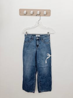 Abercrombie Girls 11/12 Wide Leg Bow Jeans