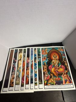 Lot of 9 Vietnamese Buddhist Buddha Art Prints 15.5x11.5 An Hanh