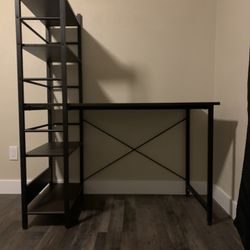 Writing Desk With Storage/bookshelf