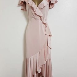 Pink Dress With Ruffles