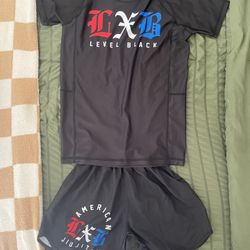 Level Black Rash Guard Bjj