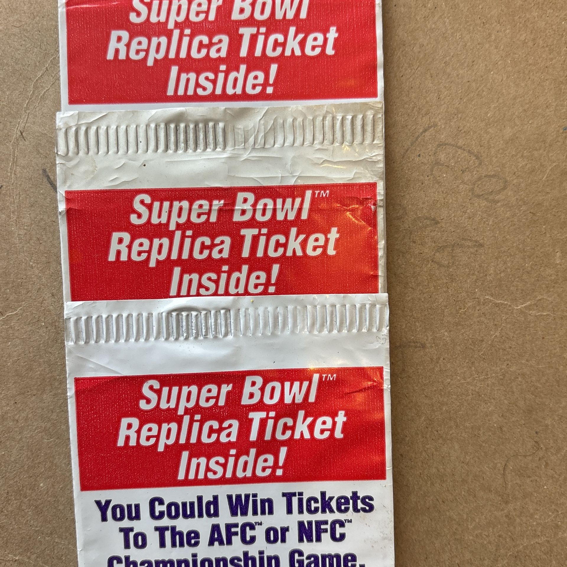 Super Bowl Ticket Replica