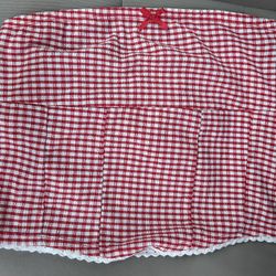 Popular 21 Red & White Smocked Tube Top – Size Medium