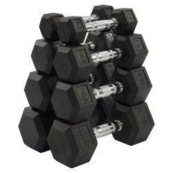 BalanceFrom Dumbbell Set, Pairs of 5 lb, 10 lb, 15 lb, and 20 lb
