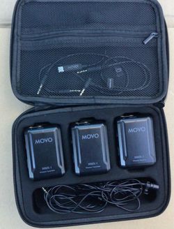 movo wireless transmitter and receiver microphones and accessories