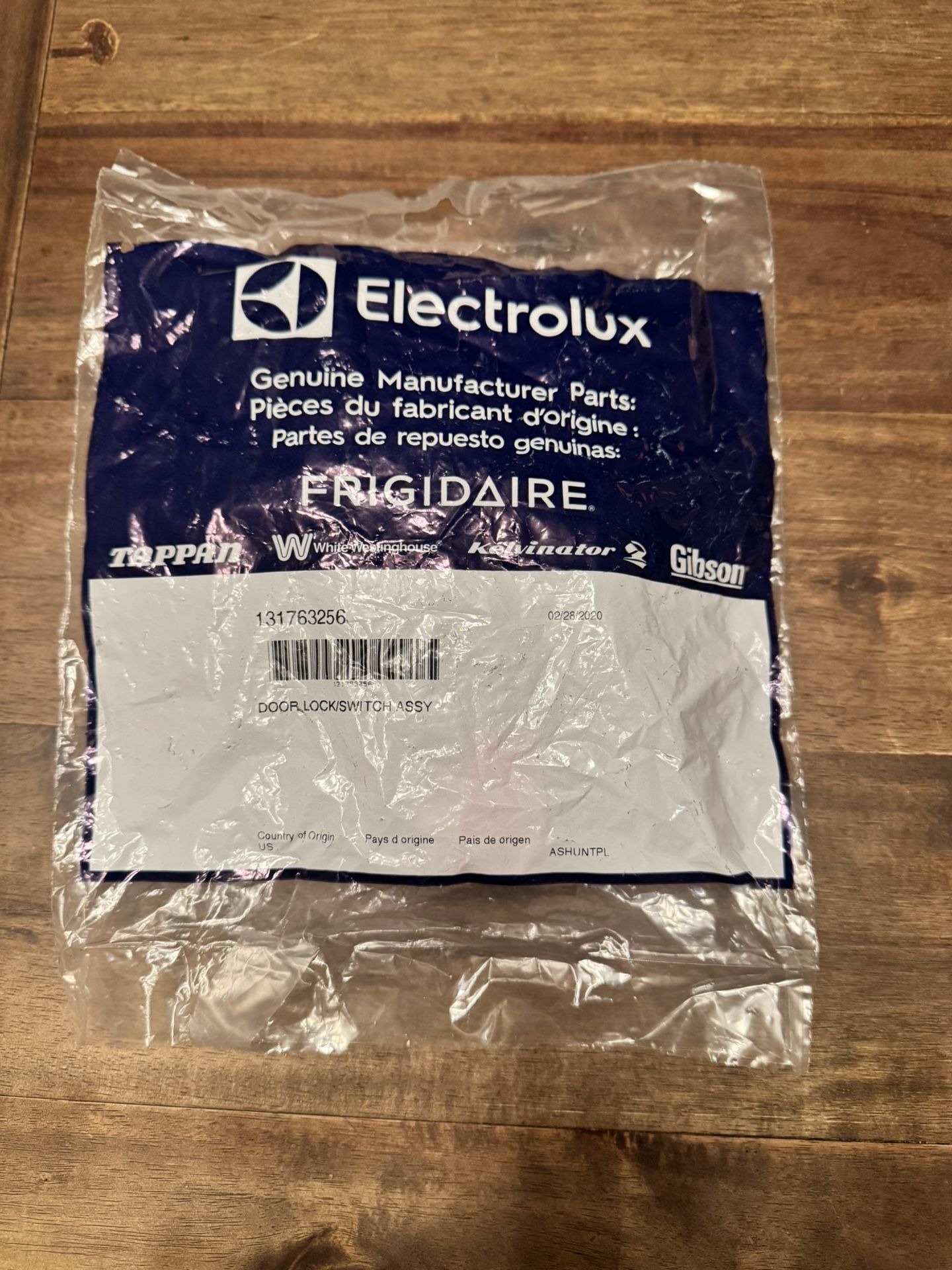 Electrolux Kenmore/Frigidaire Washer Door Lock Switch