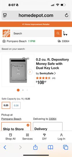 Sentry Safe Night Deposit Box