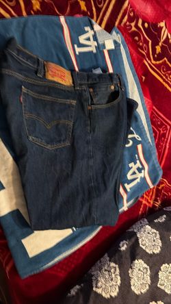 2Pairs Levi Straus.  501.   46x30  Each Button Up  Levis Used