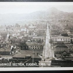 Eugene Oregon Business District Early 1900s Rppc 