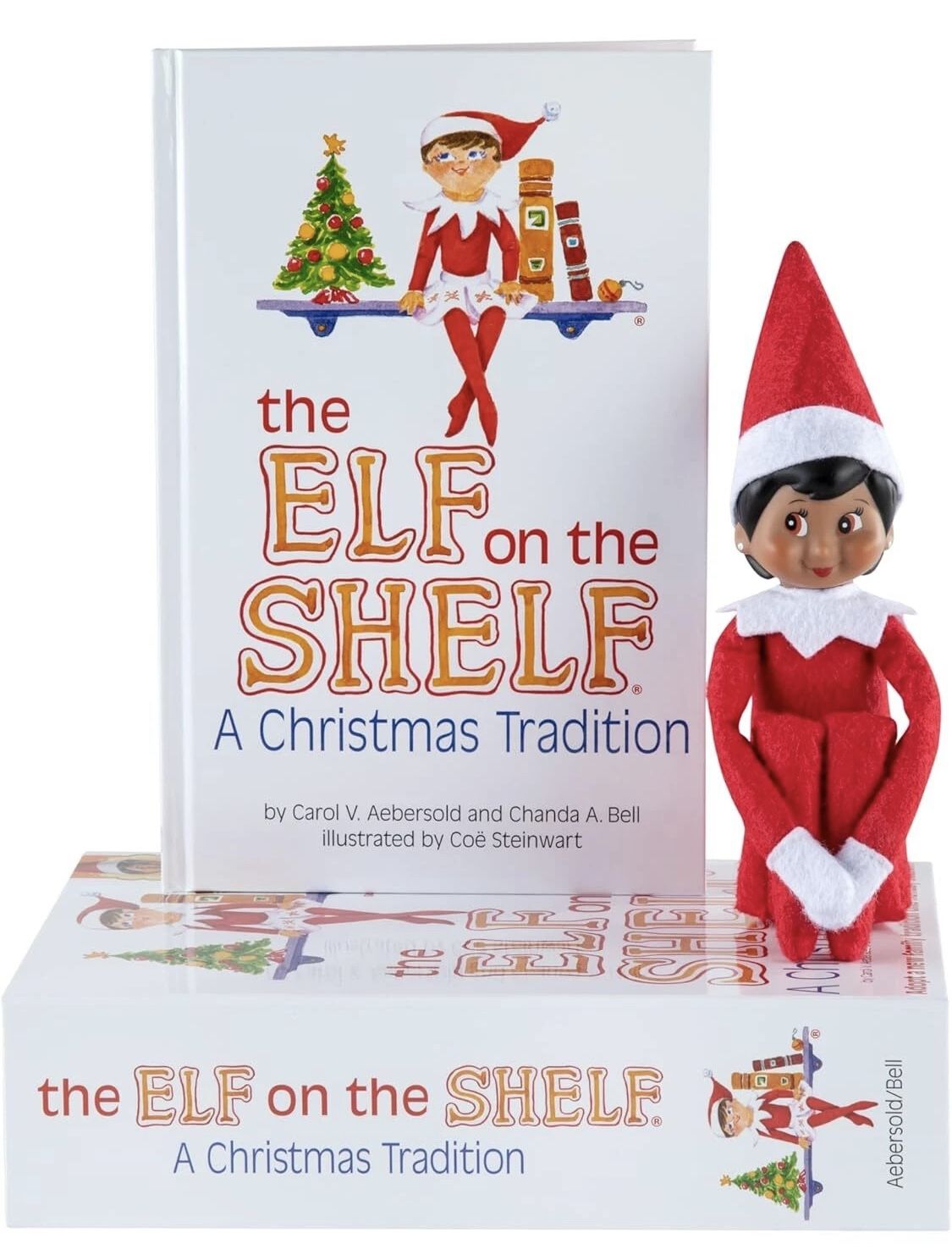 NEW Sealed Original Elf On shelf Girl Brown Eyes + storybook