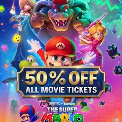 50% Off All Movie Tickets