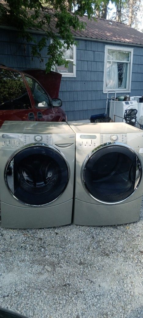 KENNMORE FRONTLOAD WASHER AND DRYER