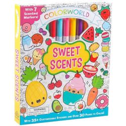 ColorWorld: Sweet Scents: With 35+ Customizable Stickers and over 30 Pages to Color!, 64 pages (Hardcover)