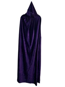 Purple Velvet Hooded Cape