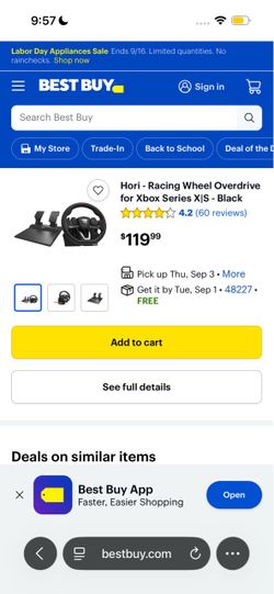 Xbox steering wheels and pedals