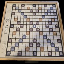 Deluxe Scrabble Game With Rotating Box