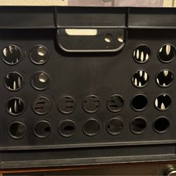 Black crate