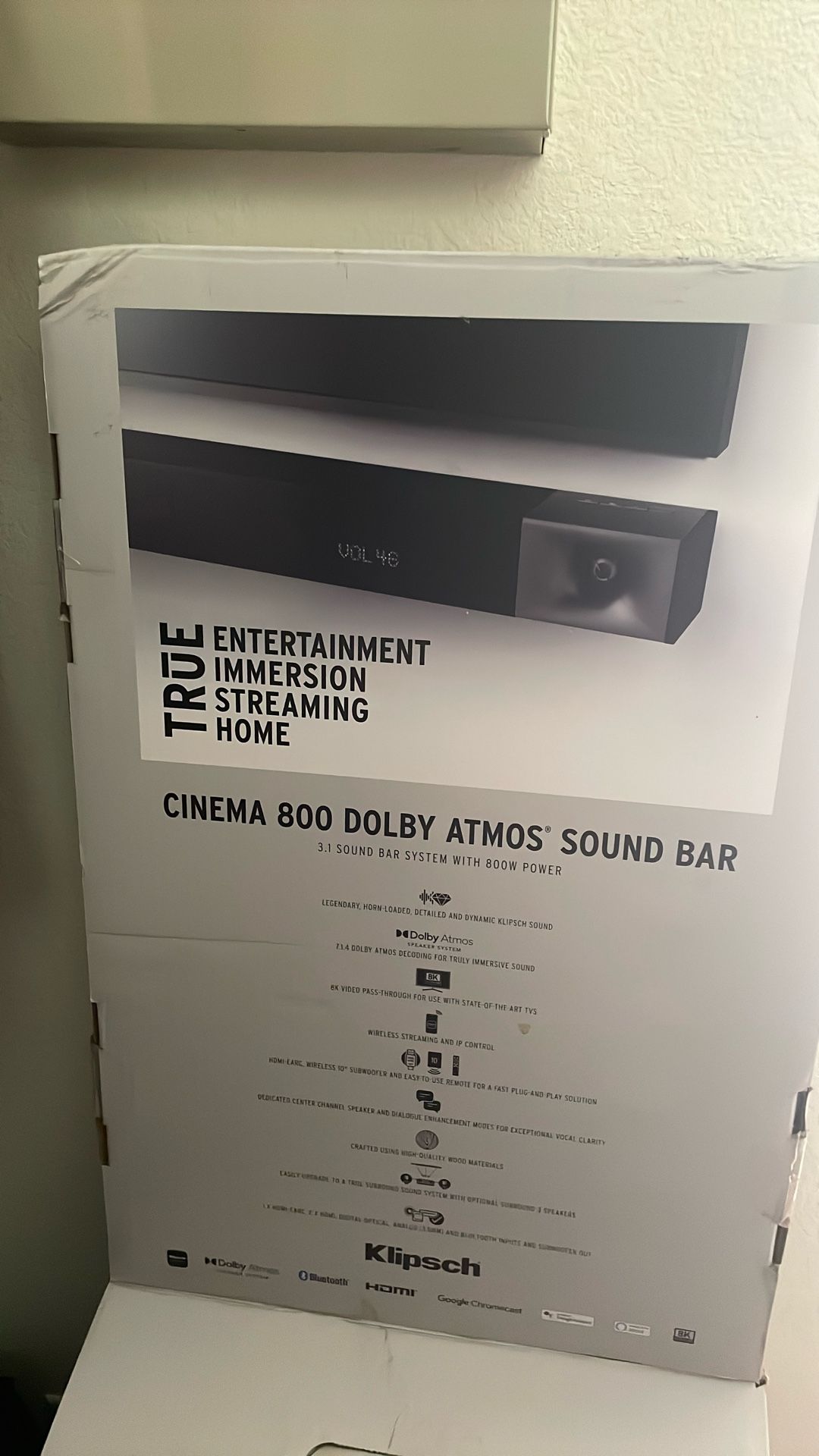 Cinema 800 Dolby Atmos Sound Bar