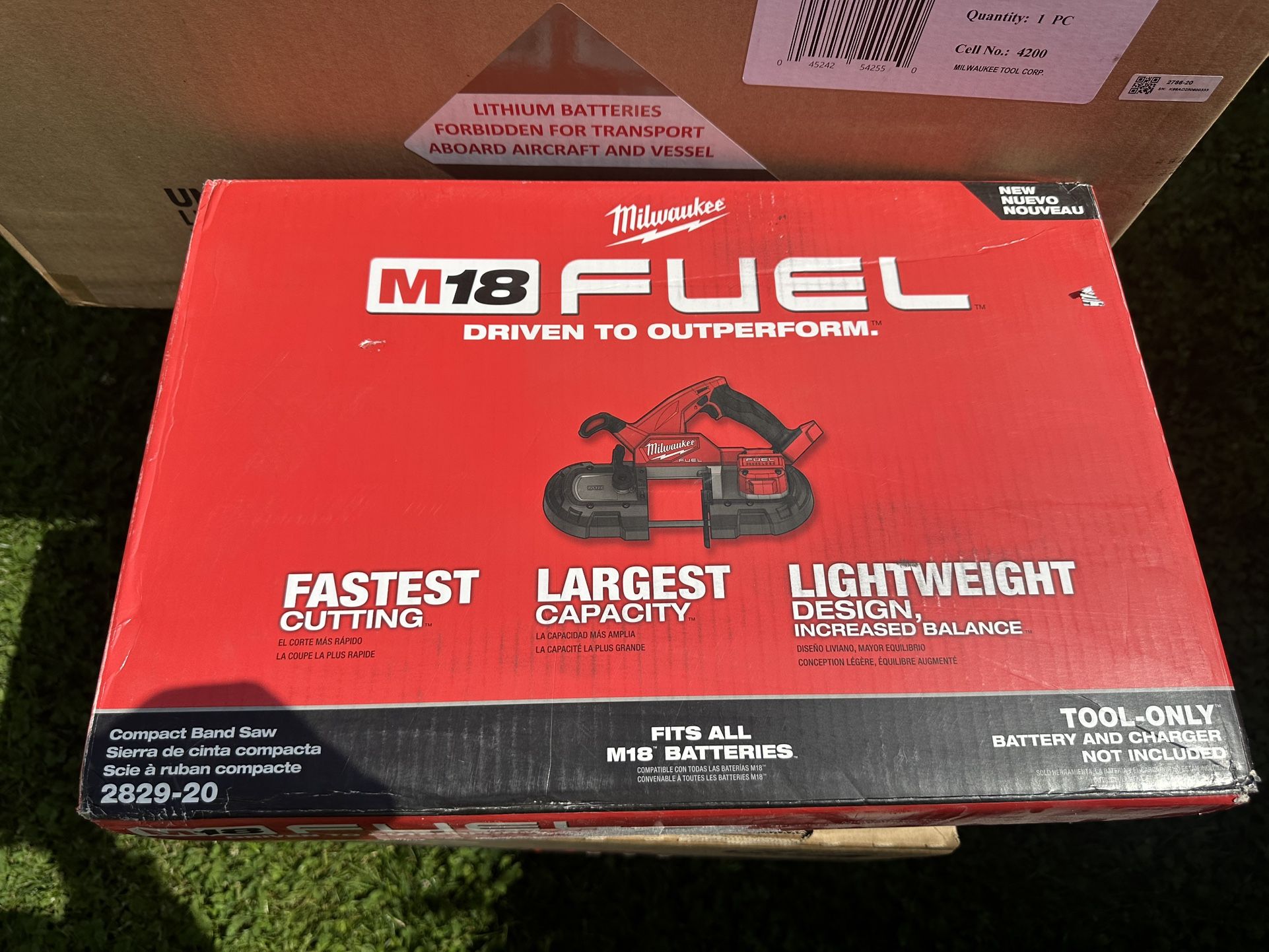 Milwaukee M18 FUEL 18V Lithium-Ion Brushless Cordless Compact Bandsaw. (Tool-Only)