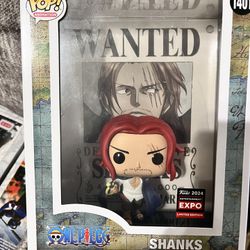 Funko Pop! - Shanks Wanted Poster 1401 -One Piece -C2E2 Share Exclusive