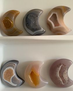Druzy Agate Crystals Moons