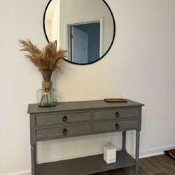 Console Table and Mirror Set