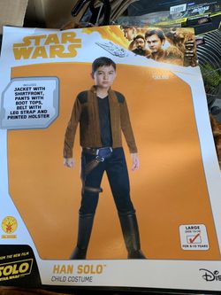 Star Wars Han Solo child costume large (new)